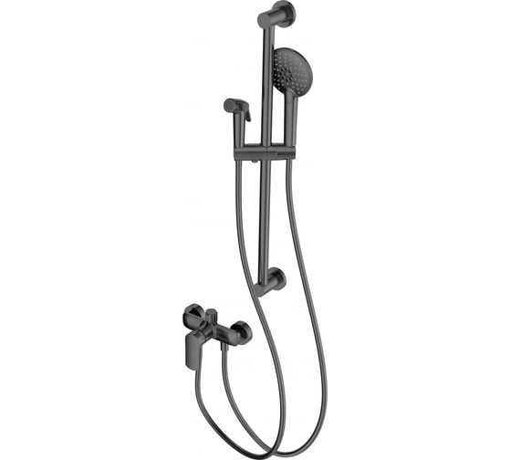 Изображение товара Смеситель для душа с гарнитуром Wonzon & Woghand темный графит WW-A4888-BGG
