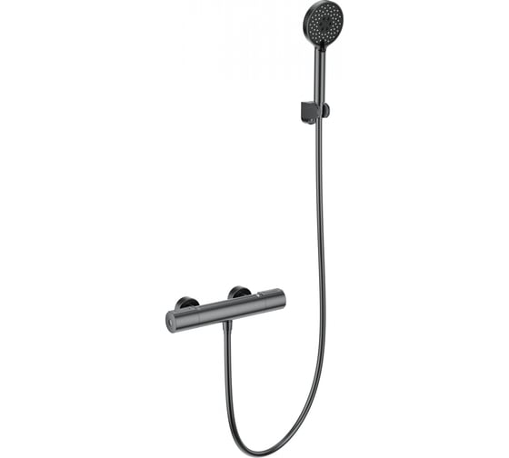 Изображение товара Смеситель для душа с термостатом Wonzon & Woghand темный графит WW-A2006-A-BGG
