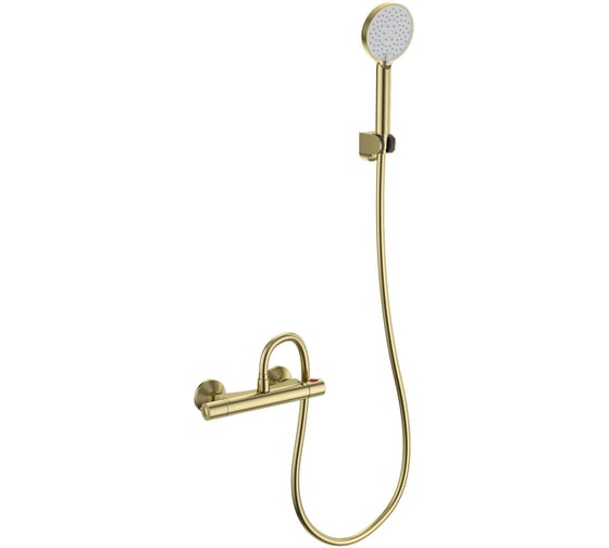 Изображение товара Смеситель для душа с термостатом Wonzon & Woghand брашированное золото WW-B1005-A-BG