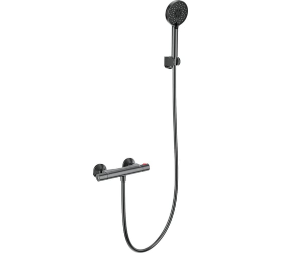 Изображение товара Смеситель для душа с термостатом Wonzon & Woghand темный графит WW-B2005-A-BGG