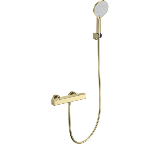 Изображение товара Смеситель для душа с термостатом Wonzon & Woghand брашированное золото WW-B2016-A-BG