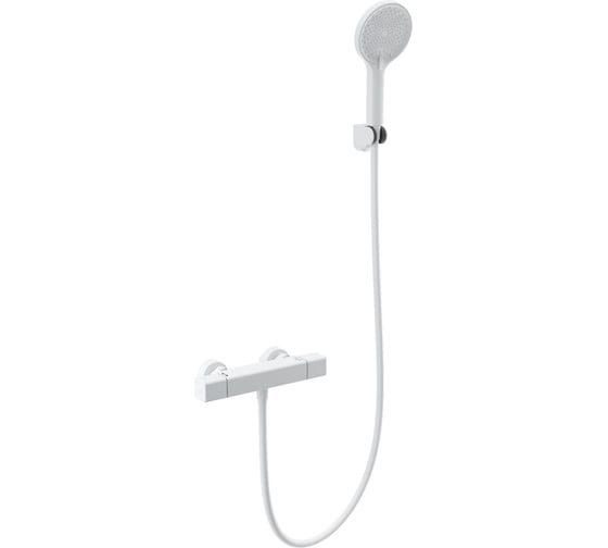 Изображение товара Смеситель для душа с термостатом Wonzon & Woghand белый матовый WW-B2016-A-MW