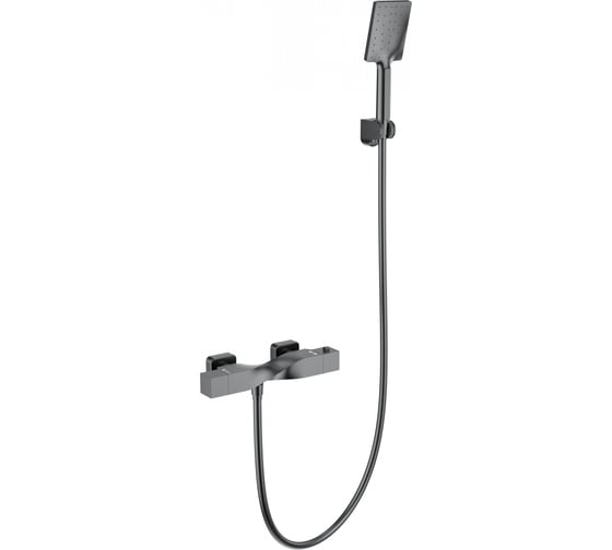 Изображение товара Смеситель для душа с термостатом Wonzon & Woghand темный графит WW-B2025-A-BGG