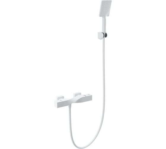 Изображение товара Смеситель для душа с термостатом Wonzon & Woghand белый матовый WW-B2025-A-MW