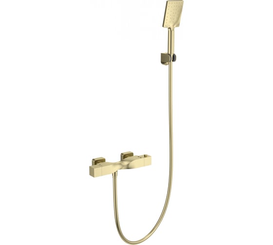 Изображение товара Смеситель для душа с термостатом Wonzon & Woghand брашированное золото WW-B2025-A-BG