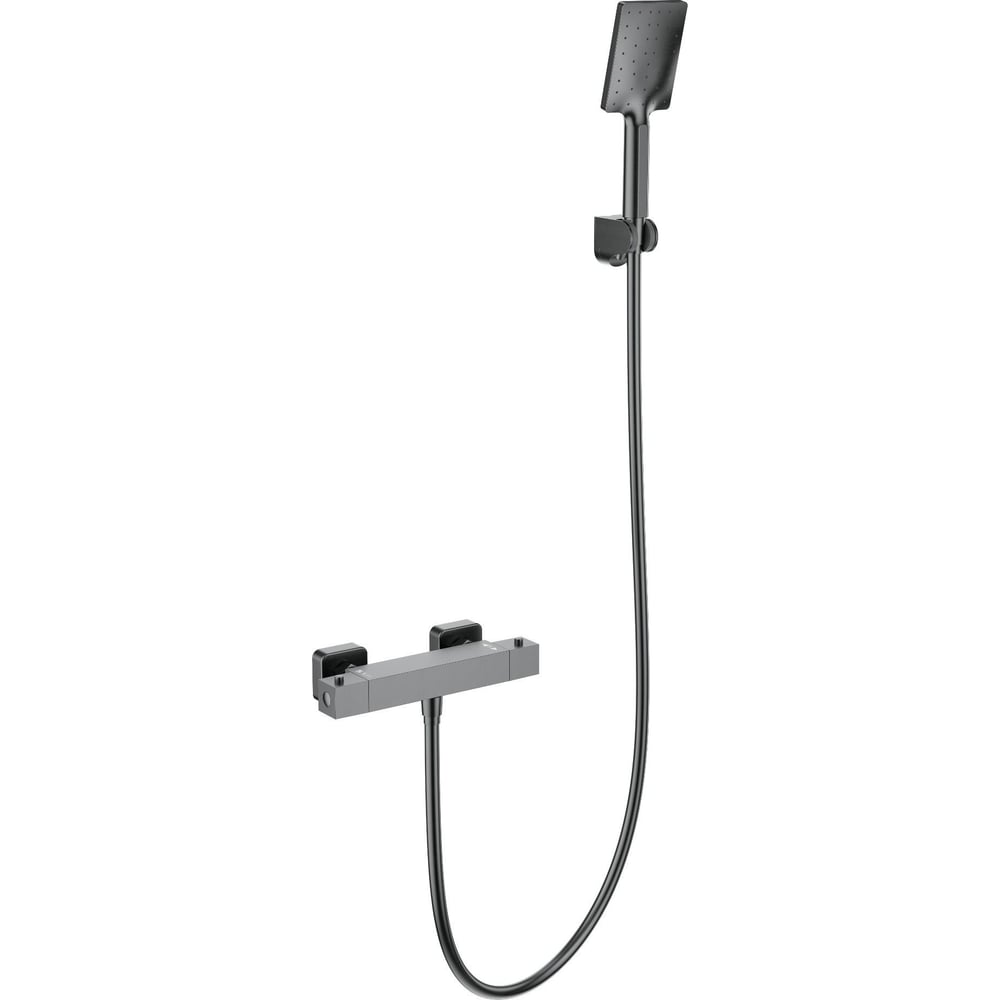 Изображение товара Смеситель для душа с термостатом Wonzon & Woghand темный графит WW-B2026-A-BGG