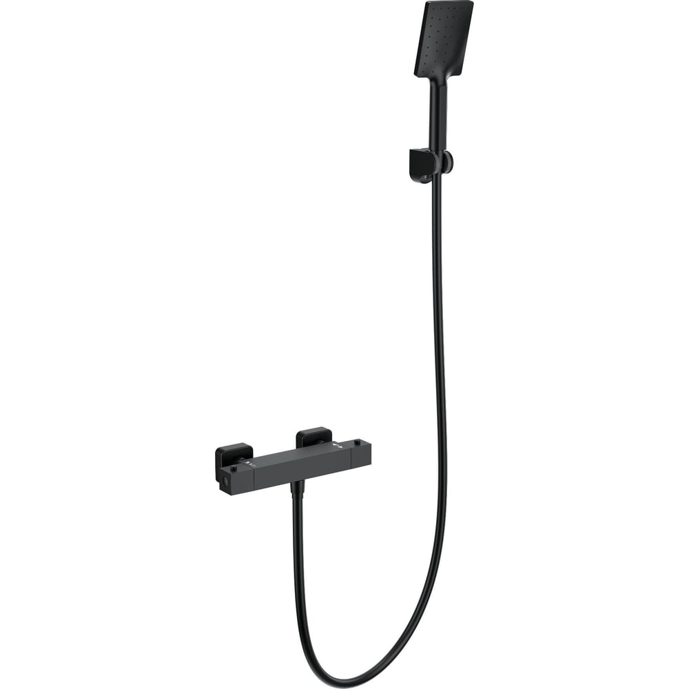 Изображение товара Смеситель для душа с термостатом Wonzon & Woghand черный матовый WW-B2026-A-MB Изображение товара Смеситель для душа с термостатом Wonzon & Woghand черный матовый WW-B2026-A-MB