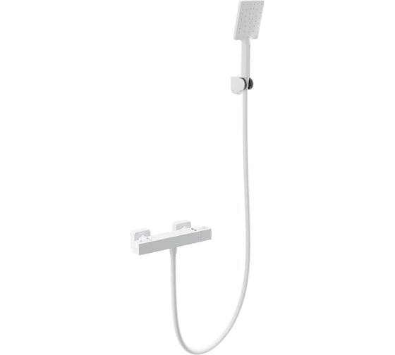 Изображение товара Смеситель для душа с термостатом Wonzon & Woghand белый матовый WW-B2026-A-MW