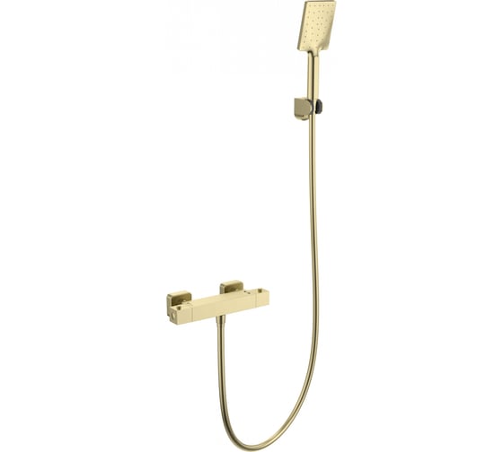 Изображение товара Смеситель для душа с термостатом Wonzon & Woghand брашированное золото WW-B2026-A-BG