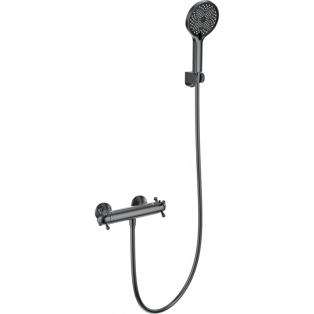 Изображение товара Смеситель для душа с термостатом Wonzon & Woghand темный графит