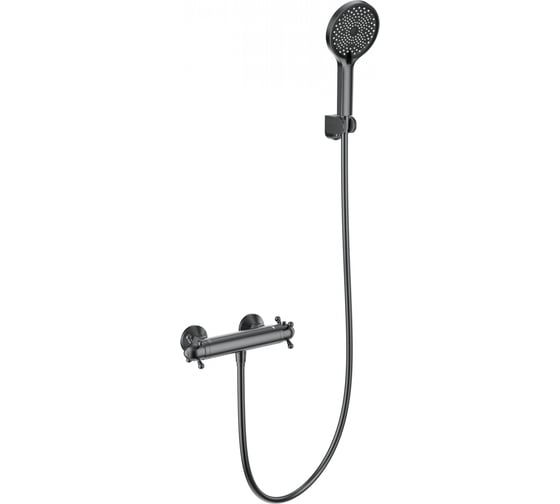 Изображение товара Смеситель для душа с термостатом Wonzon & Woghand темный графит WW-B2048-A-BGG