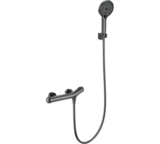 Изображение товара Смеситель для душа с термостатом Wonzon & Woghand темный графит WW-B2057-A-BGG