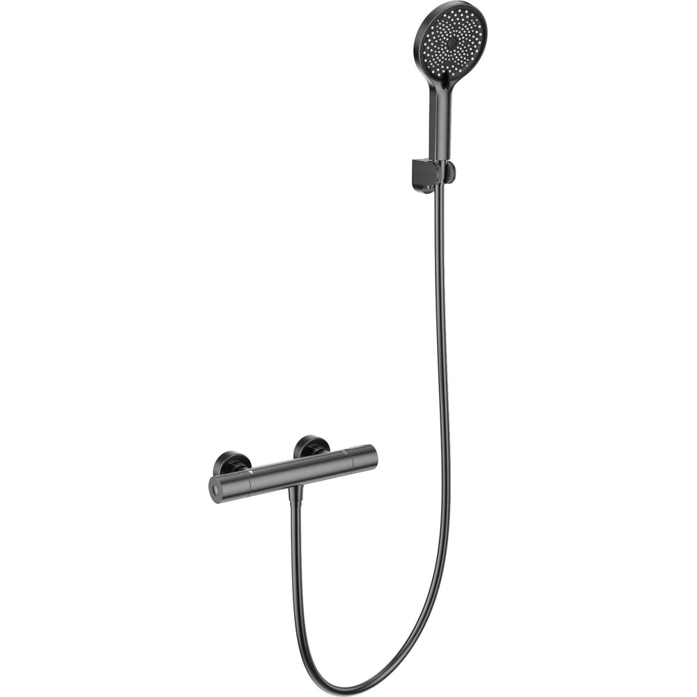 Изображение товара Смеситель для душа с термостатом Wonzon & Woghand темный графит WW-B3013-A-BGG