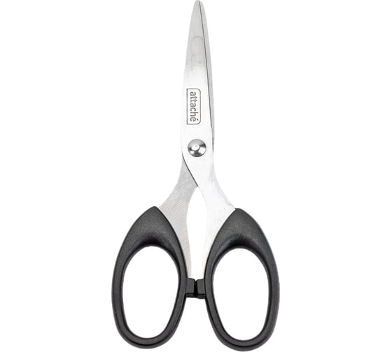 Изображение товара Ножницы с пластиковыми симметричными ручками Attache 140 мм, черный 1100223