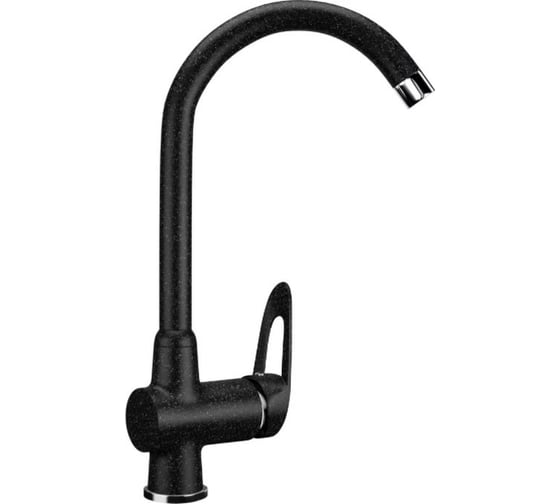 Изображение товара Смеситель для кухни ULGRAN U-006 цвет: черный U-006-308
