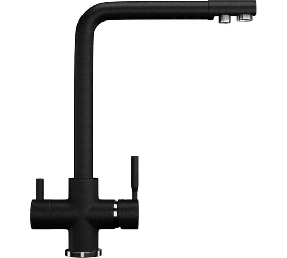 Изображение товара Смеситель для кухни ULGRAN U-016 цвет: черный U-016-308