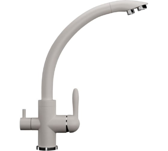 Изображение товара Смеситель для кухни ULGRAN U-017 цвет: белый U-017-331