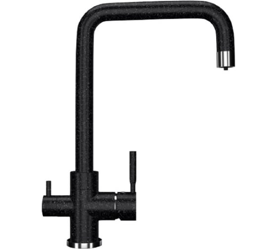 Изображение товара Смеситель для кухни ULGRAN U-019 цвет: черный U-019-308