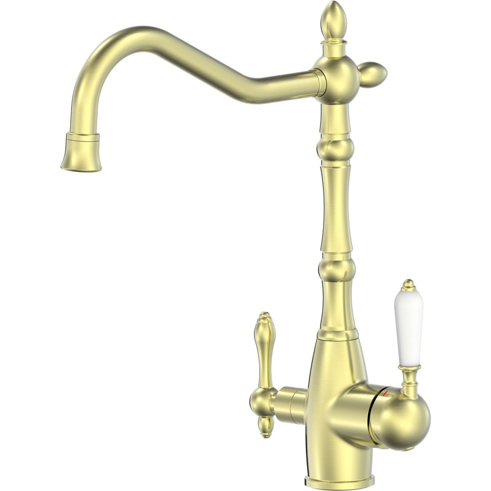 Изображение товара Смеситель для кухни с фильтром Wonzon & Woghand брашированное золото WW-88458006-BG