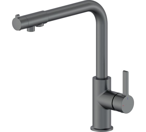 Изображение товара Смеситель для кухни с подключением фильтра Wonzon & Woghand темный графит WW-88458008-BGM