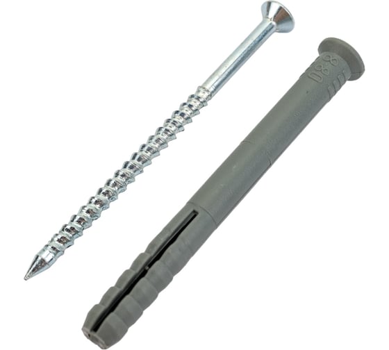 Изображение товара Дюбель-гвоздь Госкреп 8х80 потайной, ПП (10 шт) 4-0012880