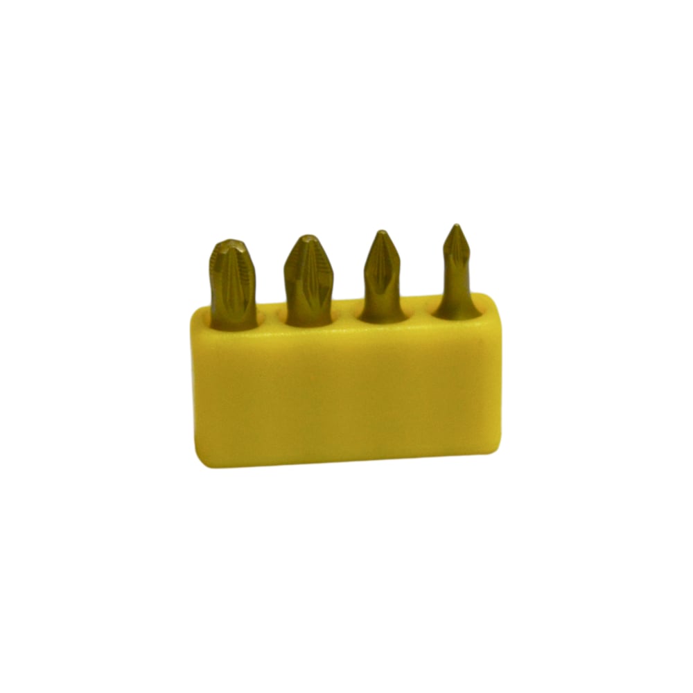 Изображение товара Набор битов крестовых AIST PZ (PZ0-PZ3), 1/4", титановое покрытие, 4 предмета 10108004Z 00-00026513