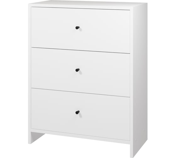 Изображение товара Комод Атмосфера 3Я-600 Квадро/Белый/МК 00-00024868