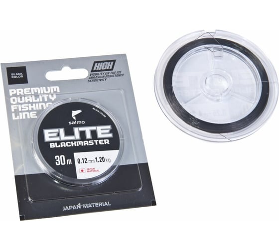 Изображение товара Зимняя монофильная леска SALMO Elite BLACKMASTER 030/012 4513-012