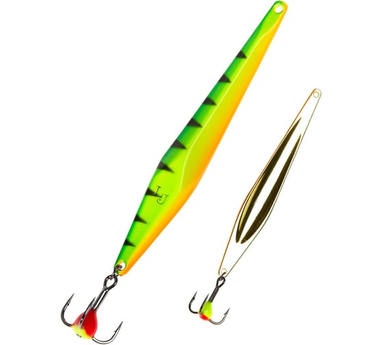 Изображение товара Вертикальная зимняя блесна LUCKY JOHN SHINER 45мм, расцветка Tiger, блистер LJS45-T