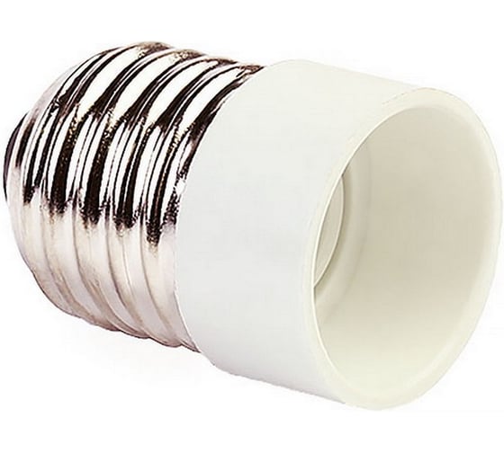 Изображение товара Переходник SMARTBUY E14-E27, белый SBE-A-E14-27