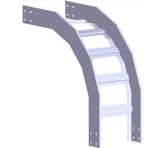Изображение товара Угол вертикальный внешний лотка лестничного LOTOK 90' 100x80 толщина 1,2 мм LAELS 90' 100x80 (1,2)