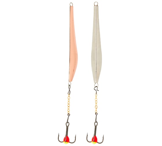 Изображение товара Вертикальная зимняя блесна с цепочкой и тройником LUCKY JOHN DOUBLE BLADE, 45мм, расцветка CS, блистер LJDD45-CS