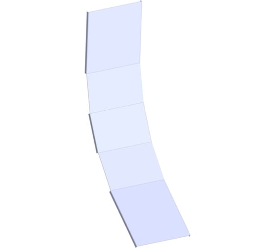 Изображение товара Крышка угла вертикального внутреннего LOTOK лотка лестничного 45' 400 толщина 1,2 мм LAILC 45' 400 (1,2)