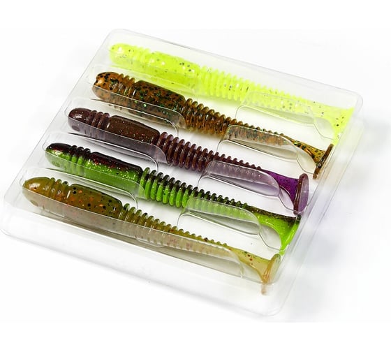 Изображение товара Съедобные искусственные виброхвосты LUCKY JOHN LJ Pro Series TIOGA 3.9in 10.00 /MIX1 5шт. 140104-MIX1