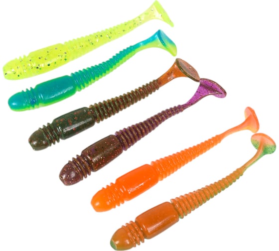 Изображение товара Съедобные искусственные виброхвосты LUCKY JOHN LJ Pro Series TIOGA 3.4in  08.64 /MIX1 6шт. 140127-MIX1