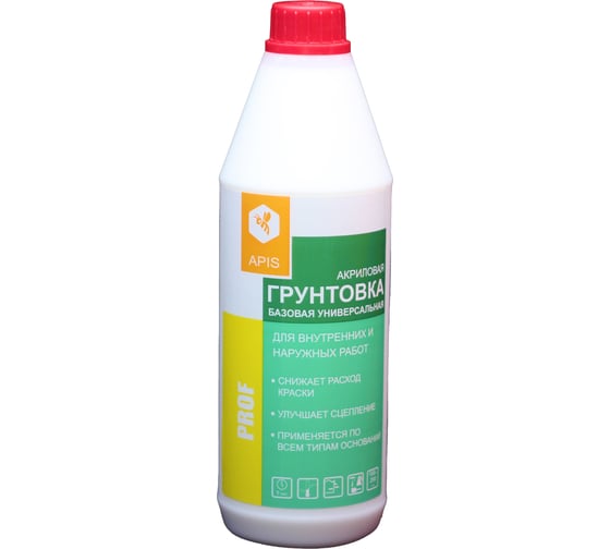 Изображение товара Универсальная базовая грунтовка APIS Prof бутылка 1 кг 4665296510969