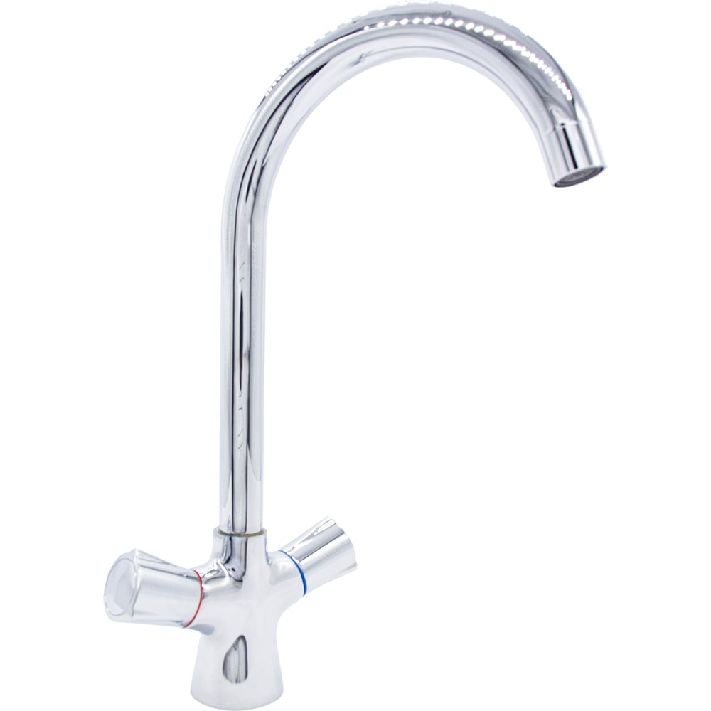 Изображение товара Смеситель для кухни DORON DС 1408-N с высоким изливом и поворотом хром