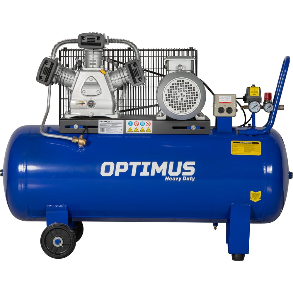 Изображение товара Компрессор поршневой OPTIMUS 580л/мин, 3кВт, ресивер 150л