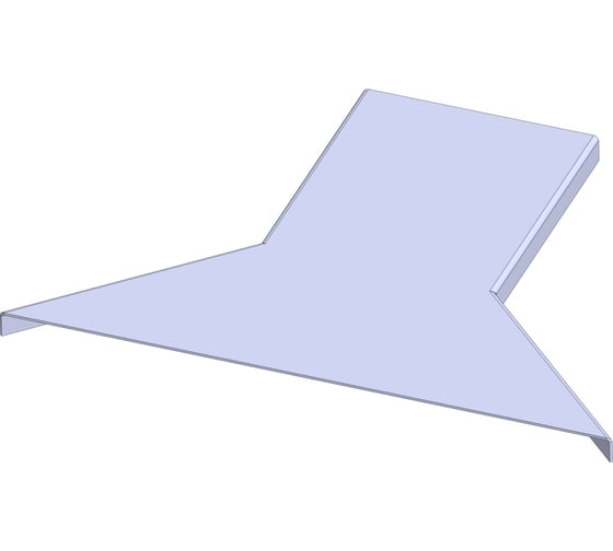 Изображение товара Крышка ответвителя Т-образного компактного лотка лестничного LOTOK 200 толщина 1,2 мм LBTKSC 200 (1,2)