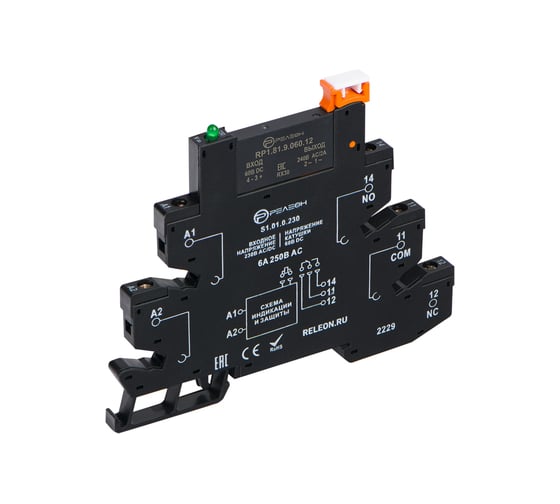 Изображение товара Ультратонкое твердотельное реле РЕЛЕОН ;= 60В DC; выходная цепь 1НО 2А, 48-280В AC, RP181906012