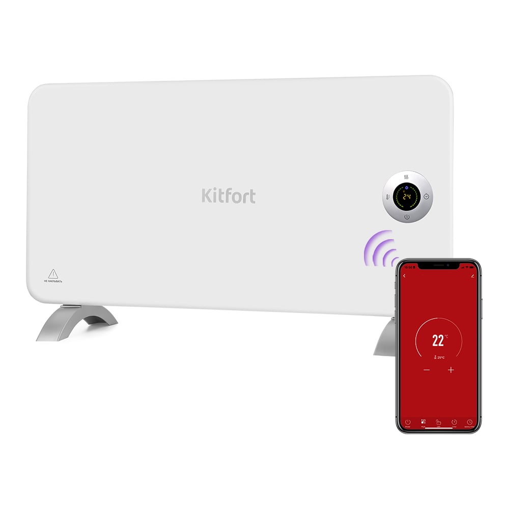 Изображение товара Обогреватель Kitfort КТ-2708 настенный и напольный мощность 1.5 кВт