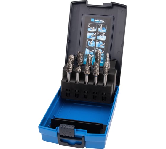 Изображение товара Набор борфрез твердосплавных NORGAU 10 шт. (10 мм) 077200010