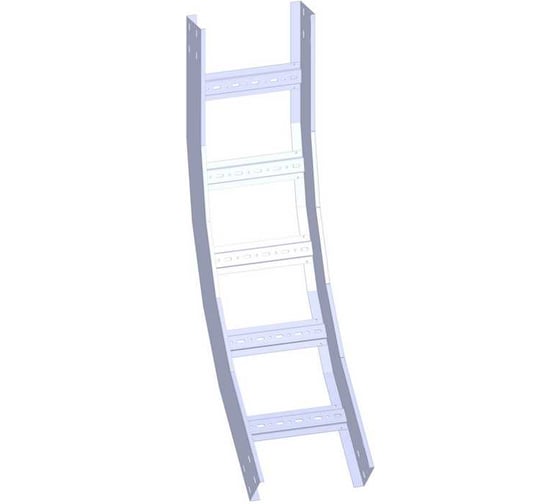 Изображение товара Угол вертикальный внутренний лотка лестничного LOTOK 45' 500x100 толщ. 1,2 мм LAILS 45' 500x100 (1,2)