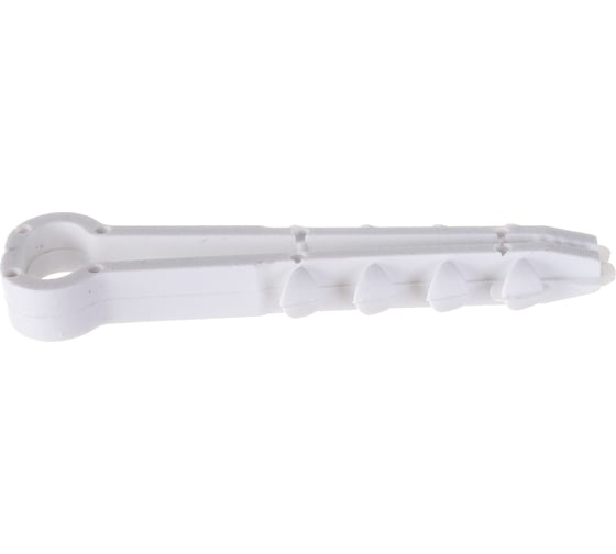 Изображение товара Дюбель-хомут для плоского кабеля УРАЛ ПАК белый, 5-8 мм, 100 шт. АЭ-5059008-100-р