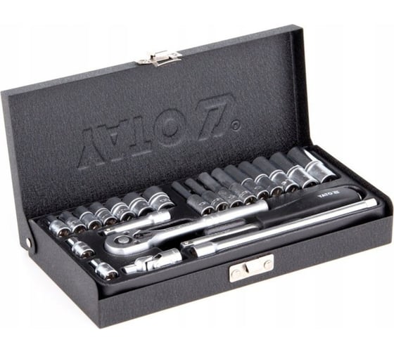 Изображение товара Набор торцевых головок YATO 1/4" 23 пр. YT-14421