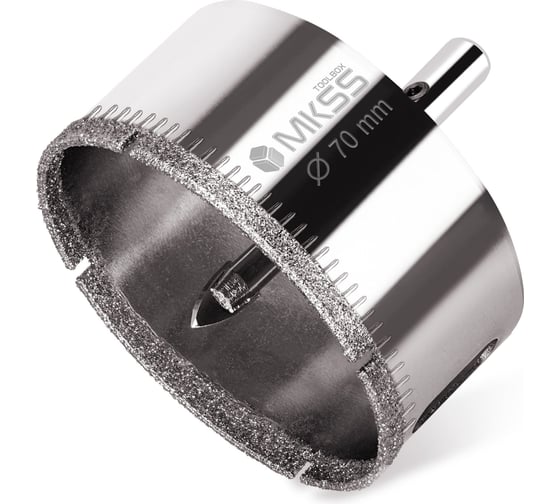 Изображение товара Коронка алмазная по керамике и стеклу с центрирующим сверлом MKSS Toolbox 70 мм KS-70
