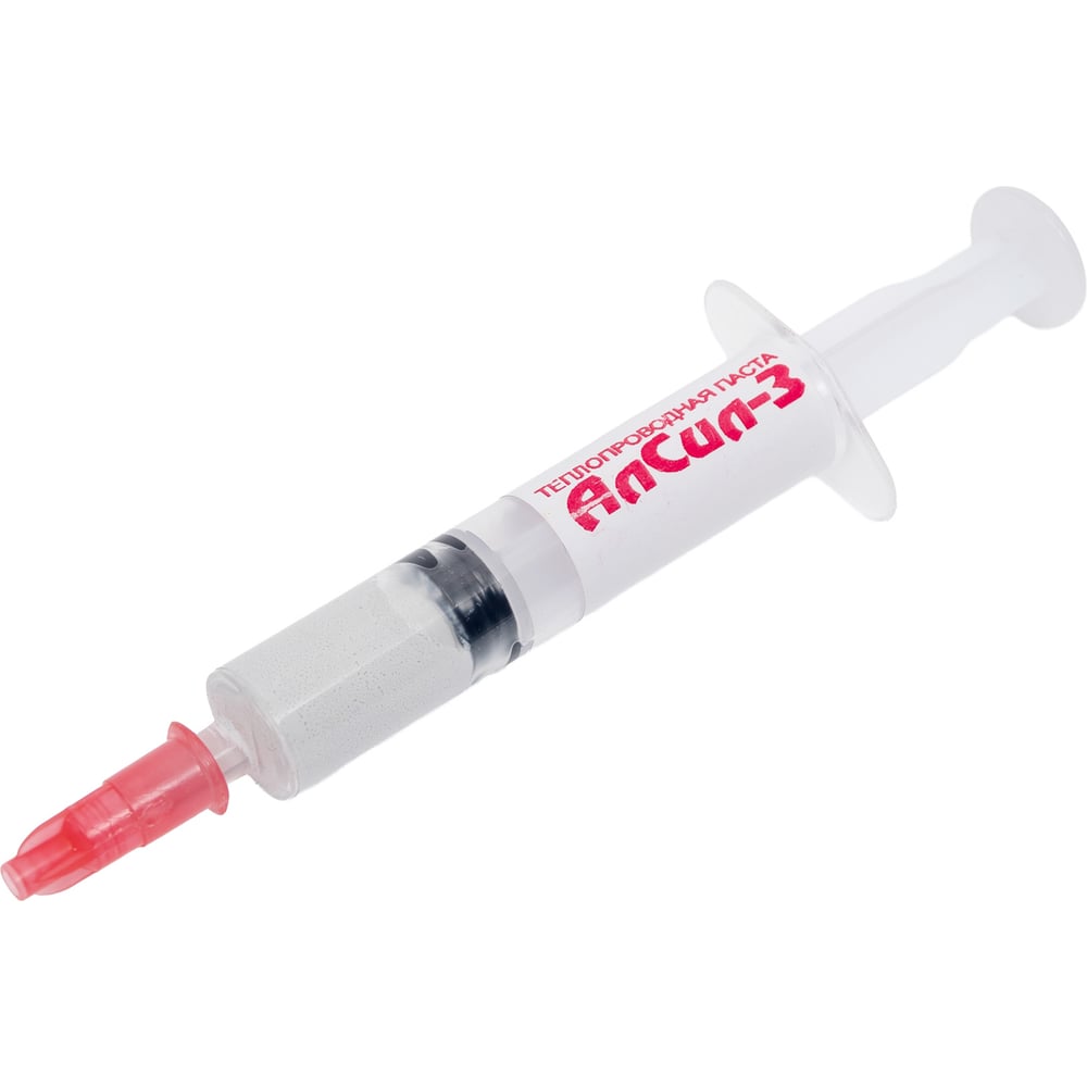 Изображение товара Термопаста Алсил-3 кремнийорганическая на основе нитрида алюминия 3 г шприц