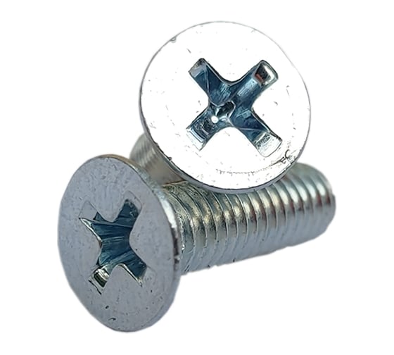 Изображение товара Винт ZAMETAL М8х60 потайн. гол., DIN 965, оц., 100 шт ZA513830