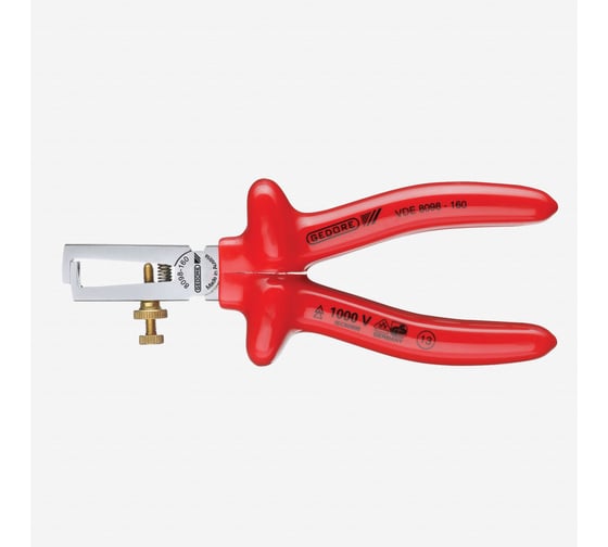 Изображение товара Плоскогубцы для снятия изоляции GEDORE VDE с изоляцией методом окунания, 160 мм 6708980