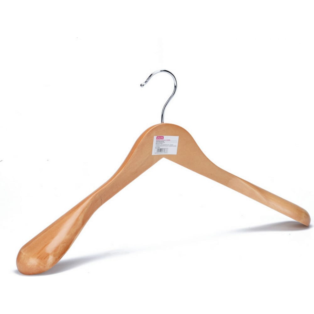 Анатомическая деревянная вешалка-плечики Attache деревянная вешалка для полотенец